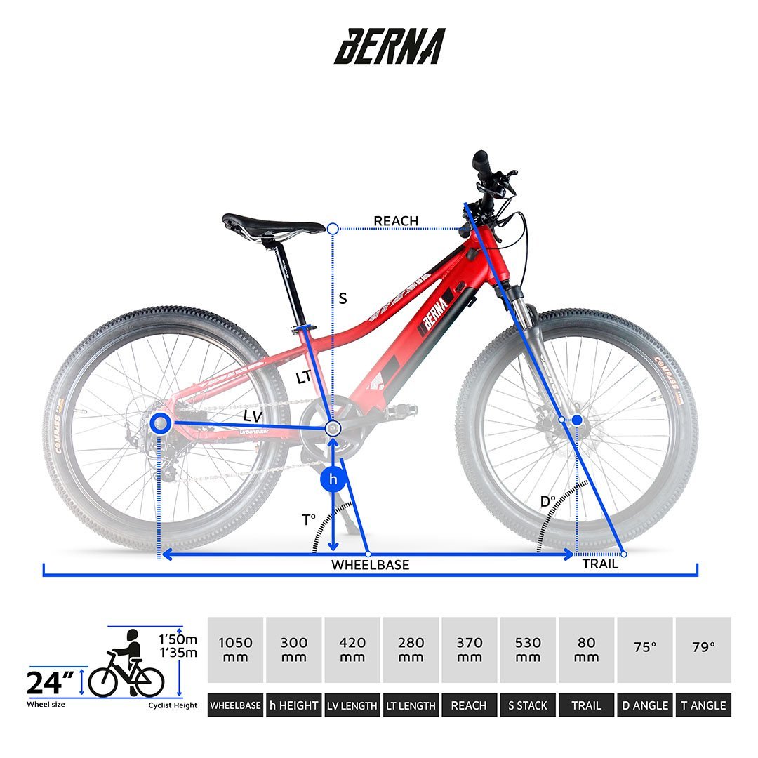 VTT Électrique UrbanBiker Berna Enfant – Image 4