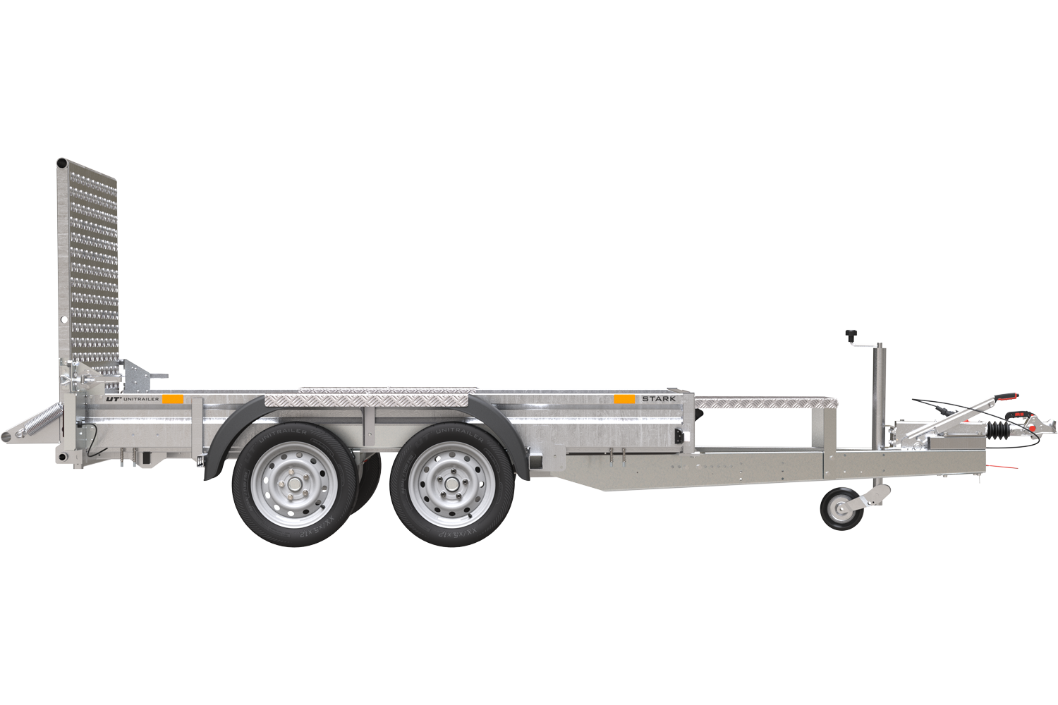 Remorque de chantier pour le transport d’une mini pelle – UNITRAILER STARK 3 260 – Image 5