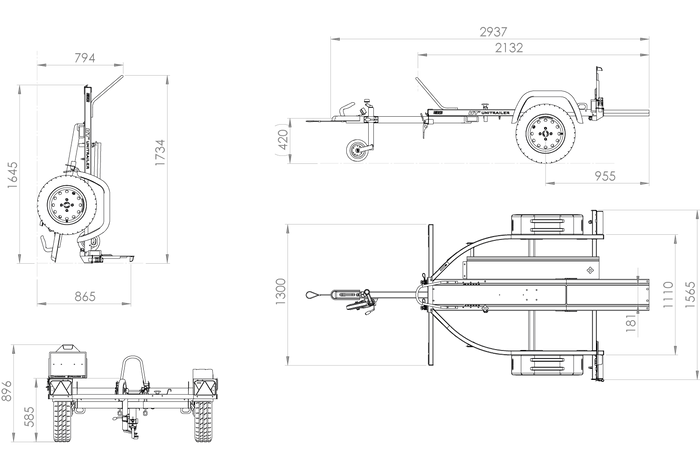 Remorque moto Unitrailer Rider 1 – Image 2