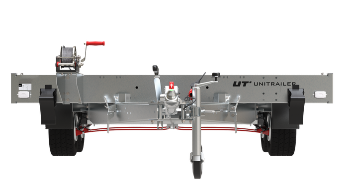 Remorque plate basculante 400×200 UNIPLAT 4020S P 2700 kg – Image 6