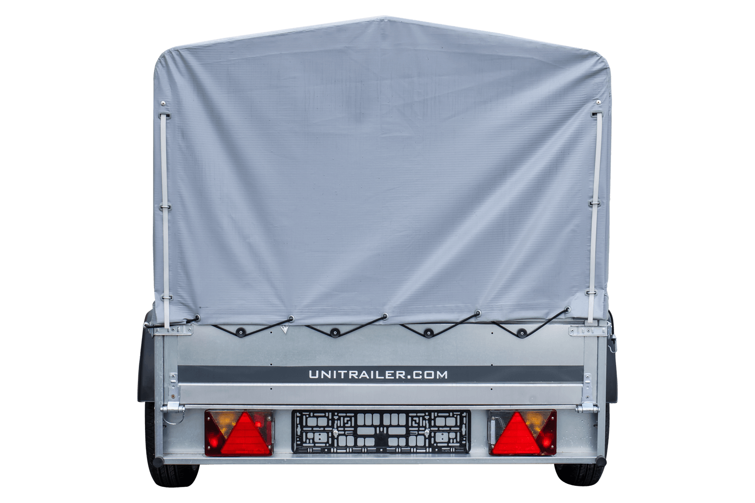 Remorque routière avec bâche haute, arceau et roue jockey 230×125 Garden Trailer 230 KIPP – Image 4