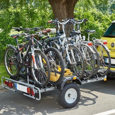 Remorque porte 6 vélos Mottez