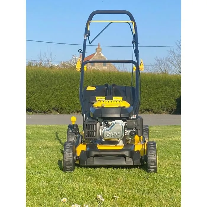 Tondeuse thermique autotractée NEMURA - 146cm3 - coupe 457mm - 1500m² - Jaune – Image 4