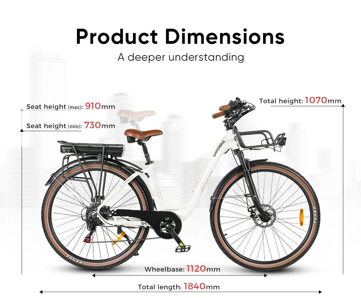 Vélo électrique SAMEBIKE RS-A07 500W Moteur – Image 3