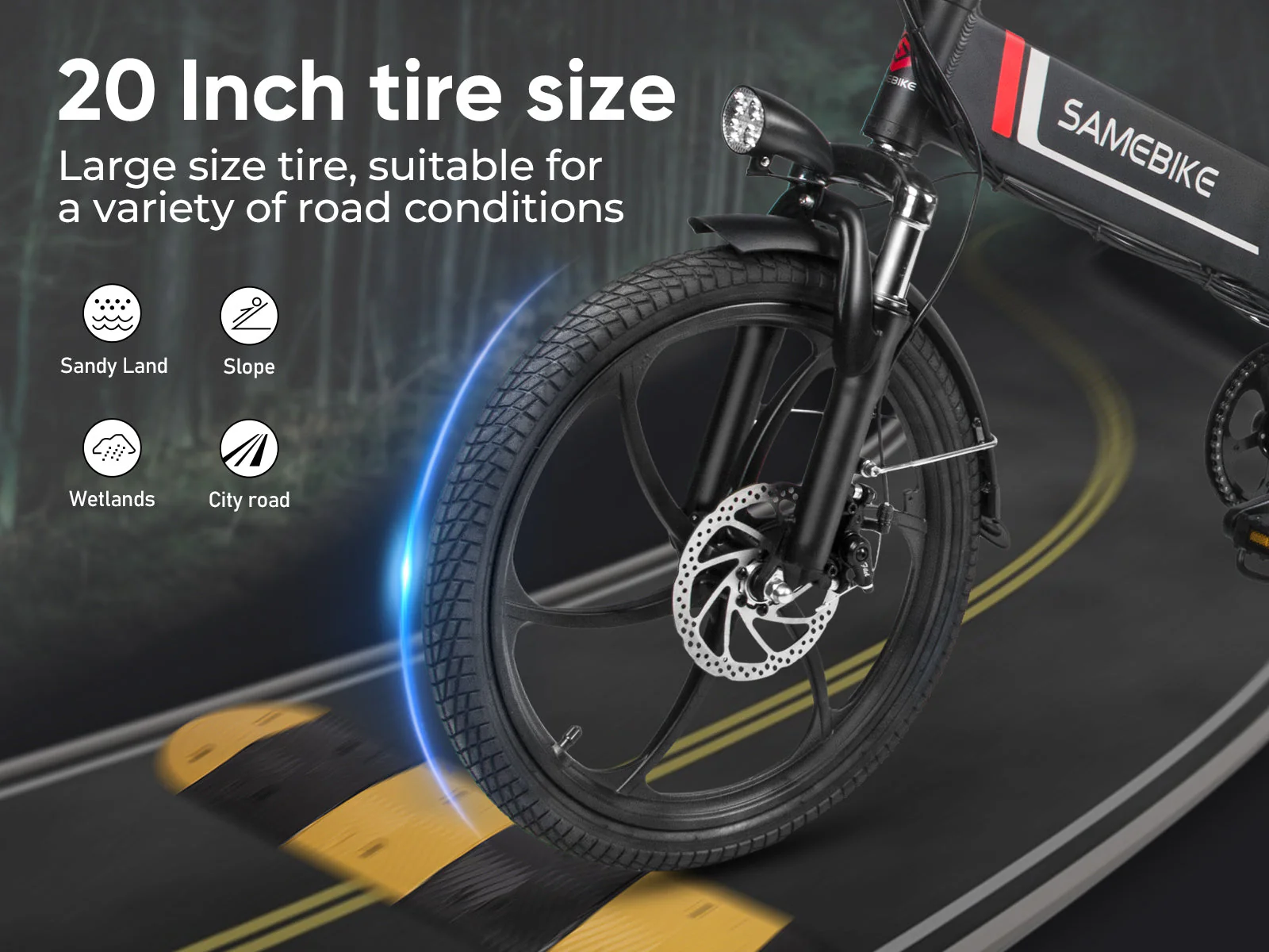 Vélo électrique Pliant SAMEBIKE 20LVXD30 – Image 6