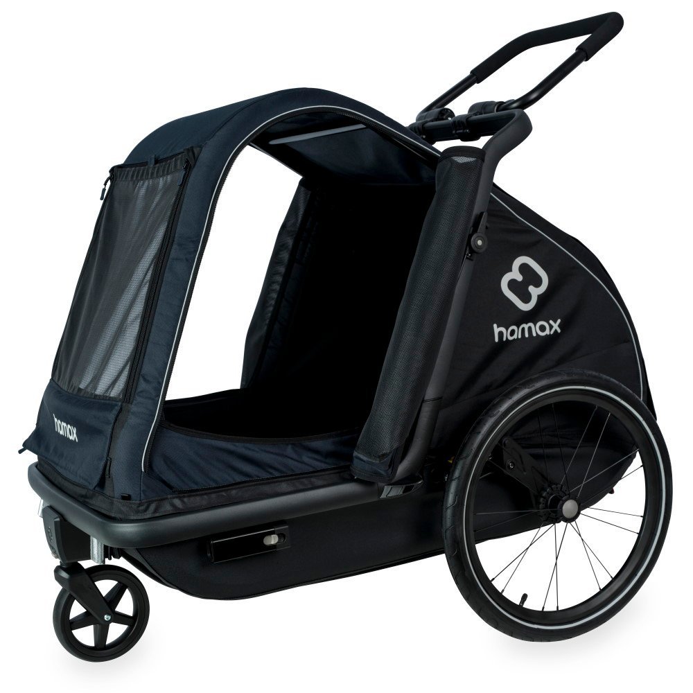 Remorque chien vélo Hamax - Pluto Large - bleu marine/noir – Image 9
