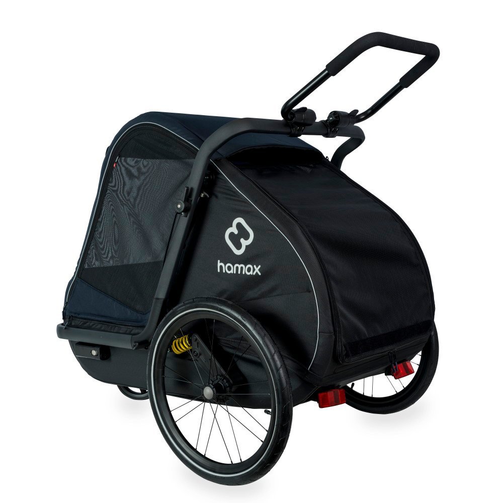 Remorque chien vélo Hamax - Pluto Large - bleu marine/noir – Image 6
