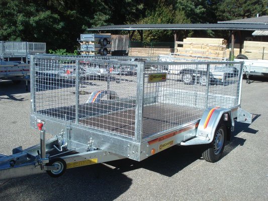 Remorque plateau MECANOREM RPMS 901 F - PTAC : 1300 Kg - 1 essieu freiné - 305 x 170 cm – Image 8