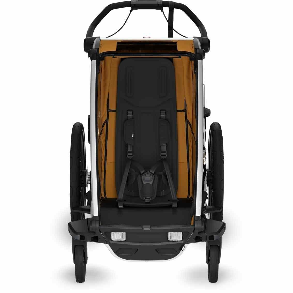 Remorque à vélo occasion Thule pour 1 Enfant - Chariot Sport 2 Single - natural gold – Image 5